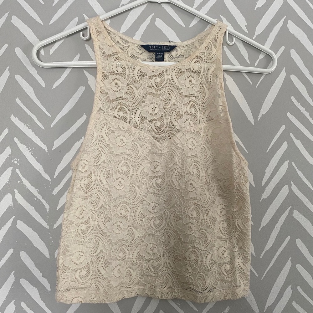 Lace crop top